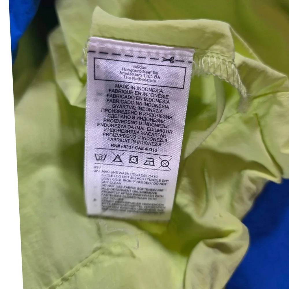 Adidas Originals Adventure Mishmash Blocked Shell Anorak Pullover Jacket Blue XL